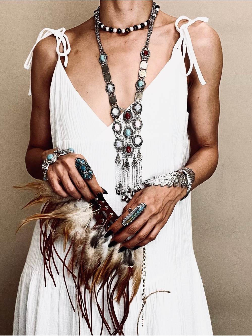 Brand New Tibetan silver necklace
